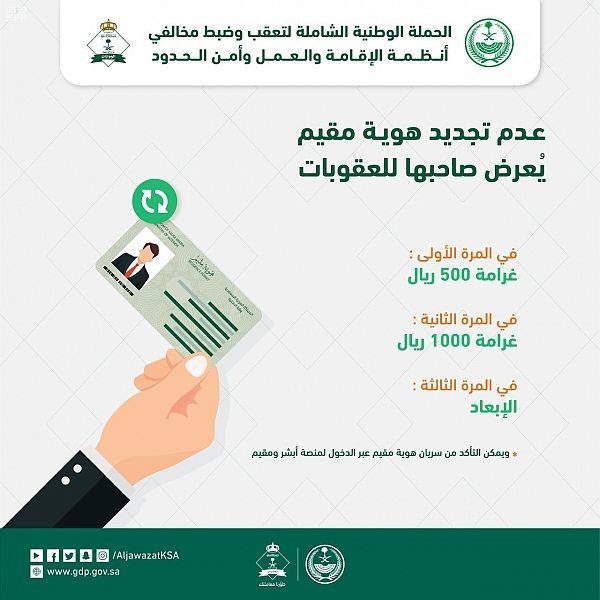 بعد تعديلاتها الاخيرة ماهى رسوم تجديد الإقامة للمغتربين في السعودية؟ وزارة الداخلية توضح التفاصيل 1 بعد تعديلاتها الاخيرة ماهى رسوم تجديد الإقامة للمغتربين في السعودية؟