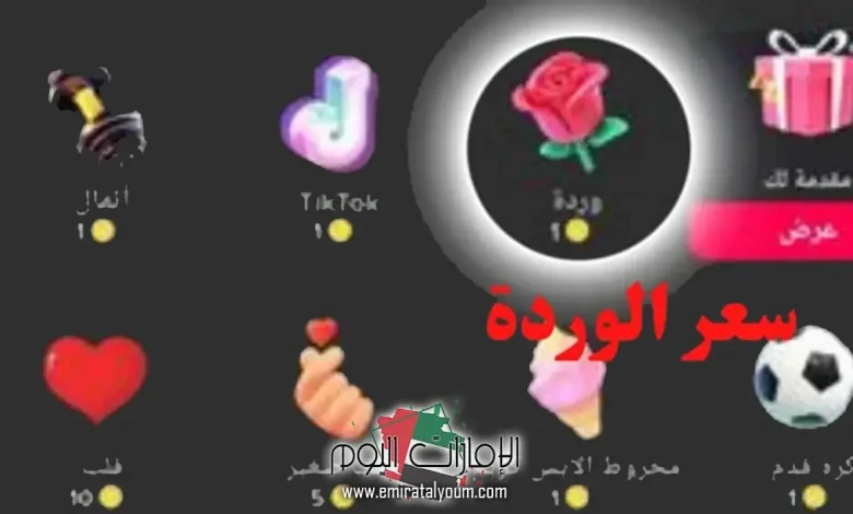 كم سعر الوردة في التيك توك