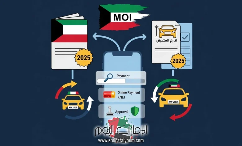 تجديد دفتر السيارة وزارة الداخلية الكويت