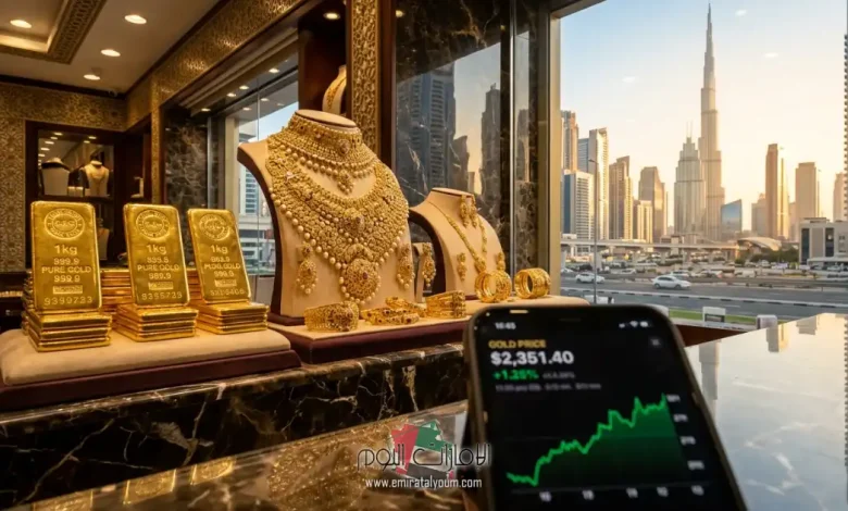 أسعار الذهب اليوم في الإمارات: تحديث مباشر للعيارات والسبائك وسوق دبي 1 أسعار الذهب اليوم في الإمارات